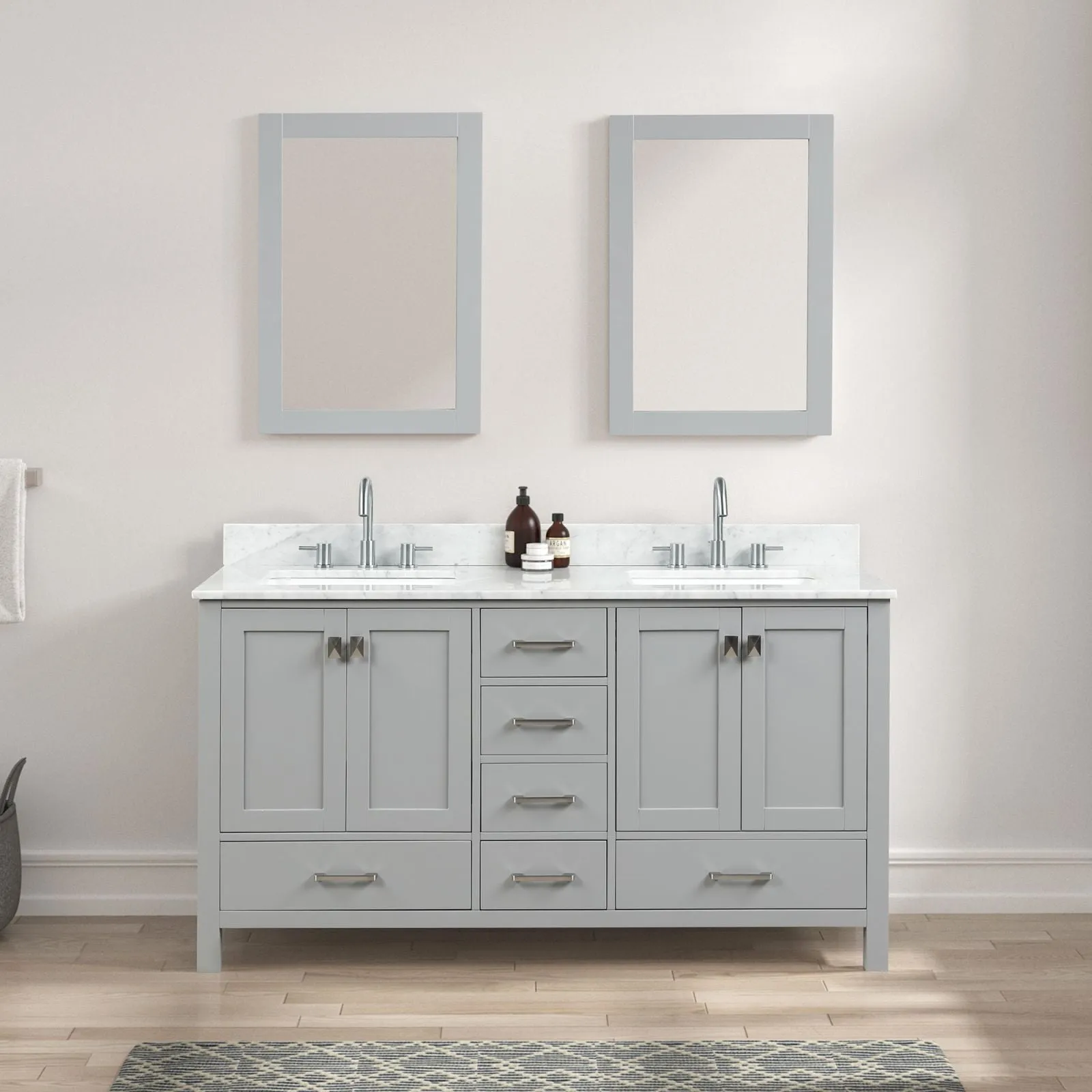 Blossom 24" x 32" Wall-Mounted Rectangle Framed Mirror with Mounting Hardware