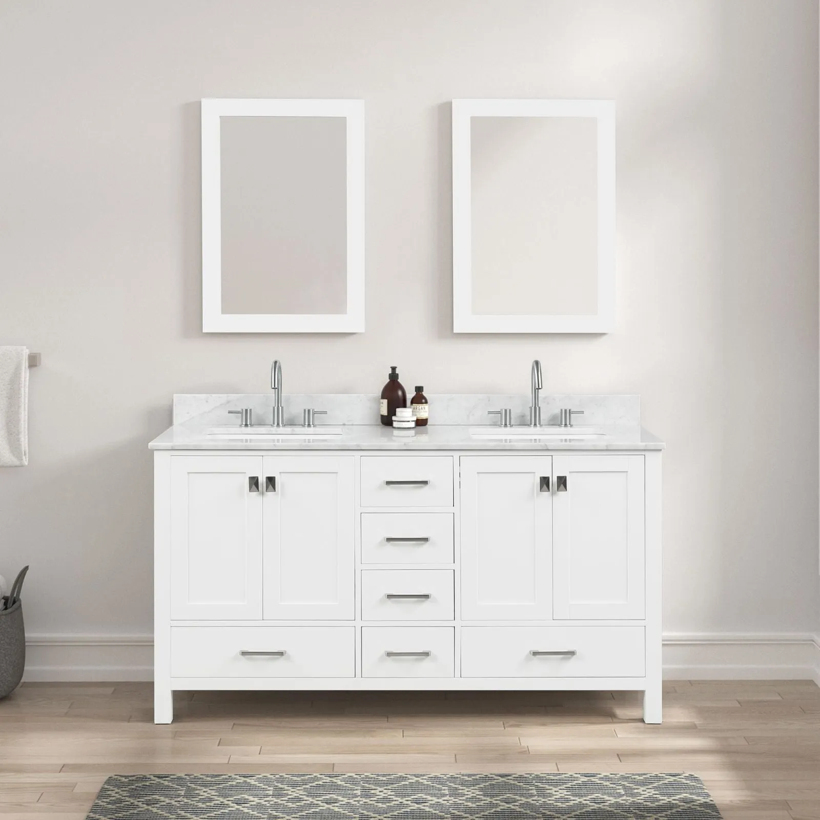 Blossom 24" x 32" Wall-Mounted Rectangle Framed Mirror with Mounting Hardware