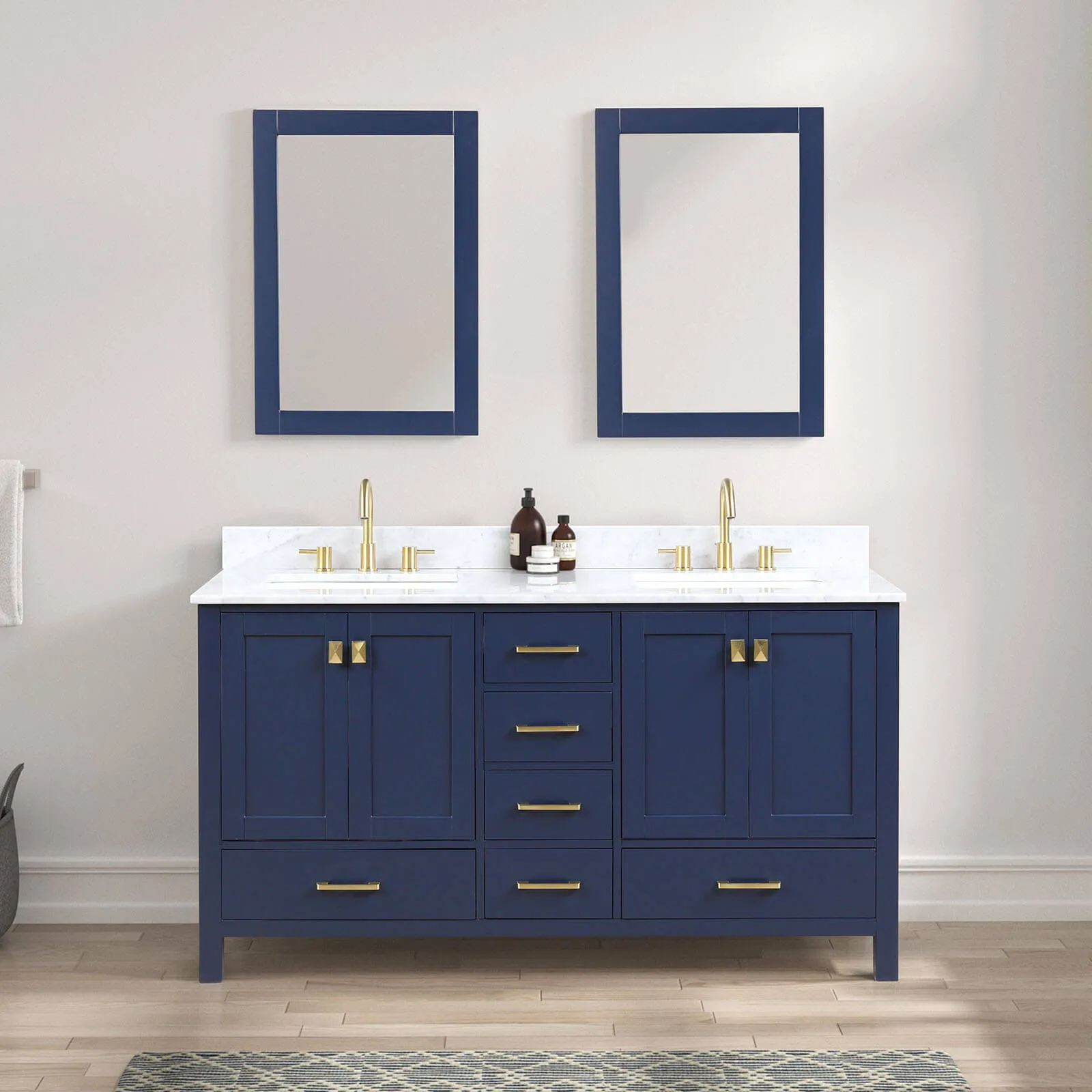 Blossom 24" x 32" Wall-Mounted Rectangle Framed Mirror with Mounting Hardware