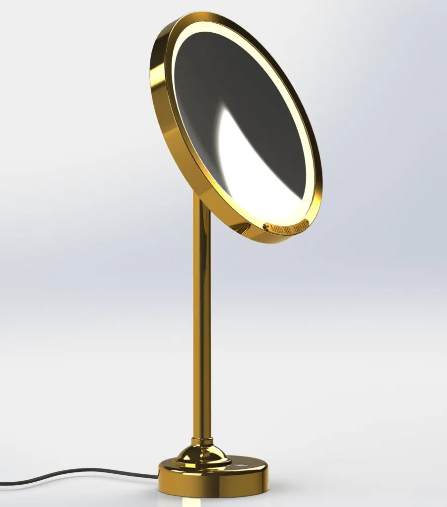 Brot INTEMPOREL Lighted Magnifying Vanity Mirror, 9 1/2" in Diameter