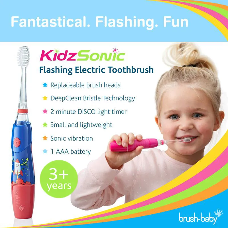 Brush-baby KidzSonic Electric Toothbrush 3-6 yrs (Rocket)