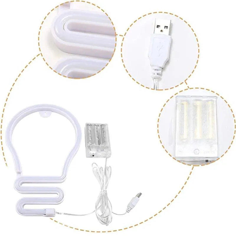 Bulb Shape Decorative Led Sign Light Fa-A45 Multi-Colour