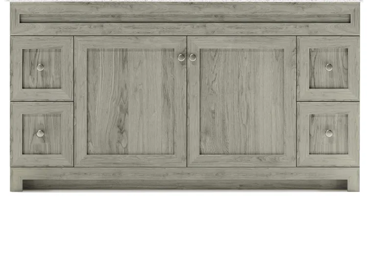 CABINETSMITH- 60" Single Sink CANADIAN Bathroom Vanity With Quartz top (8 COLORS AVAILABLE )