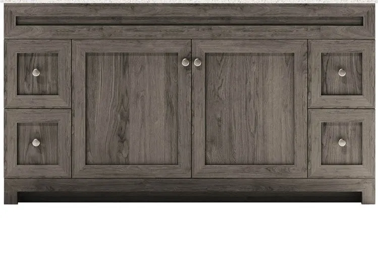 CABINETSMITH- 60" Single Sink CANADIAN Bathroom Vanity With Quartz top (8 COLORS AVAILABLE )