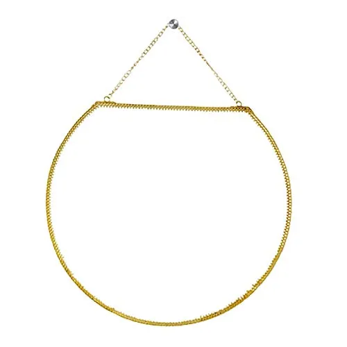 CALANDIS Brass Frame Wall Hanging Mirror Bedroom Vanity Living Room Hotel Decor L