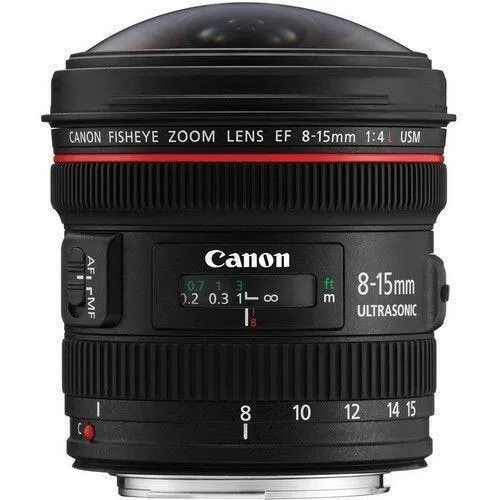 Canon 5D Mark IV EOS DSLR Camera with 8-15mm f/4L EF Fisheye USM Lens