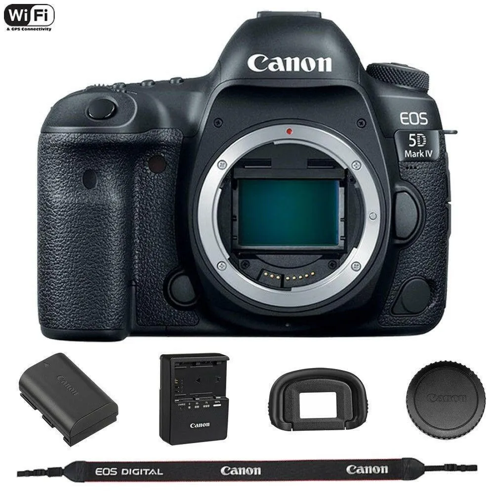 Canon EOS 5D Mark IV DSLR Camera with BG-E20 Battery Grip   Extra Battery Pack
