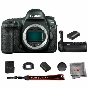 Canon EOS 5D Mark IV DSLR Camera with BG-E20 Battery Grip   Extra Battery Pack