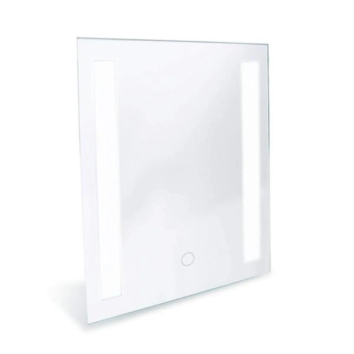 Catella 12 in. x 16 in. LED Wall/Table Stand Mirror with Touch On/Off Dimmer Function
