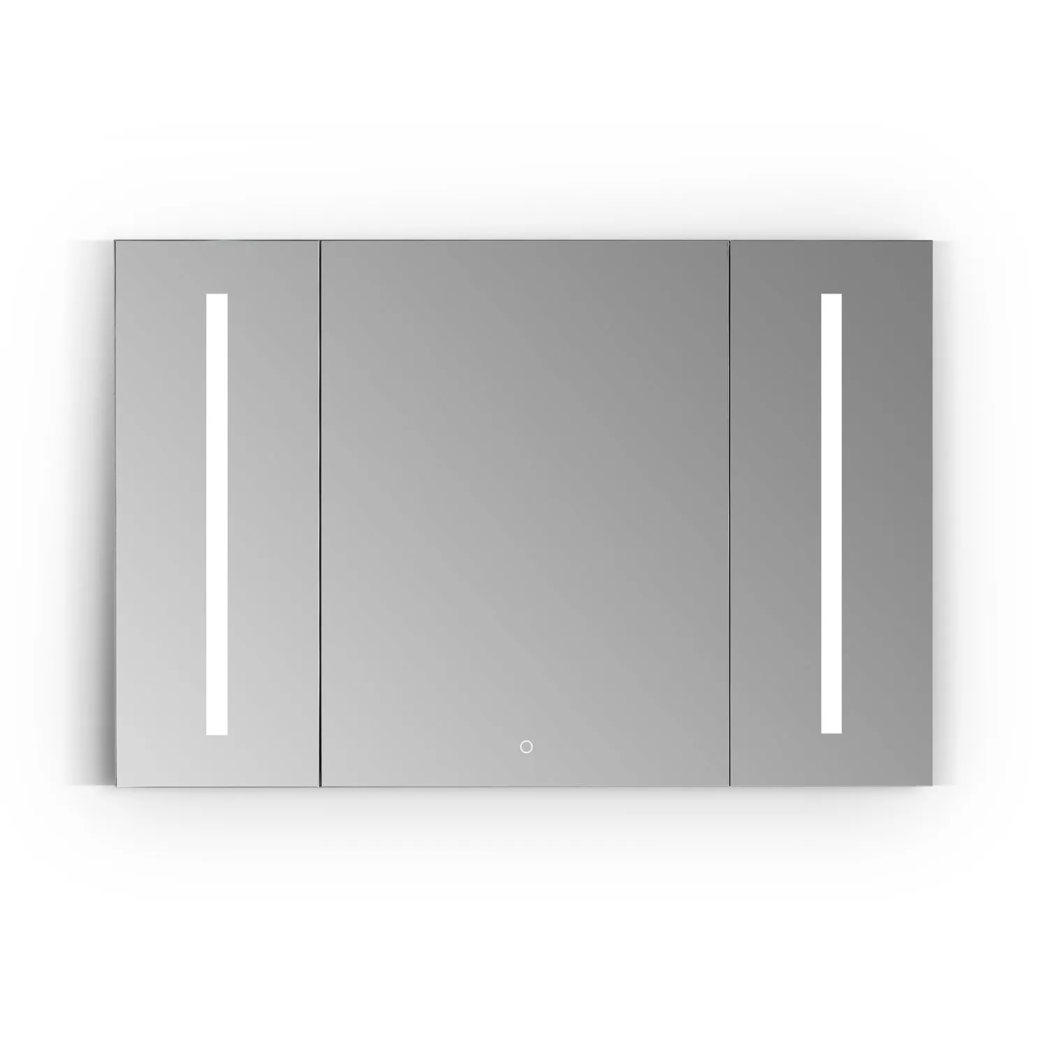 Catola Rectangle Frameless Surface-Mount/Recessed LED Lighted Bathroom Medicine Cabinet