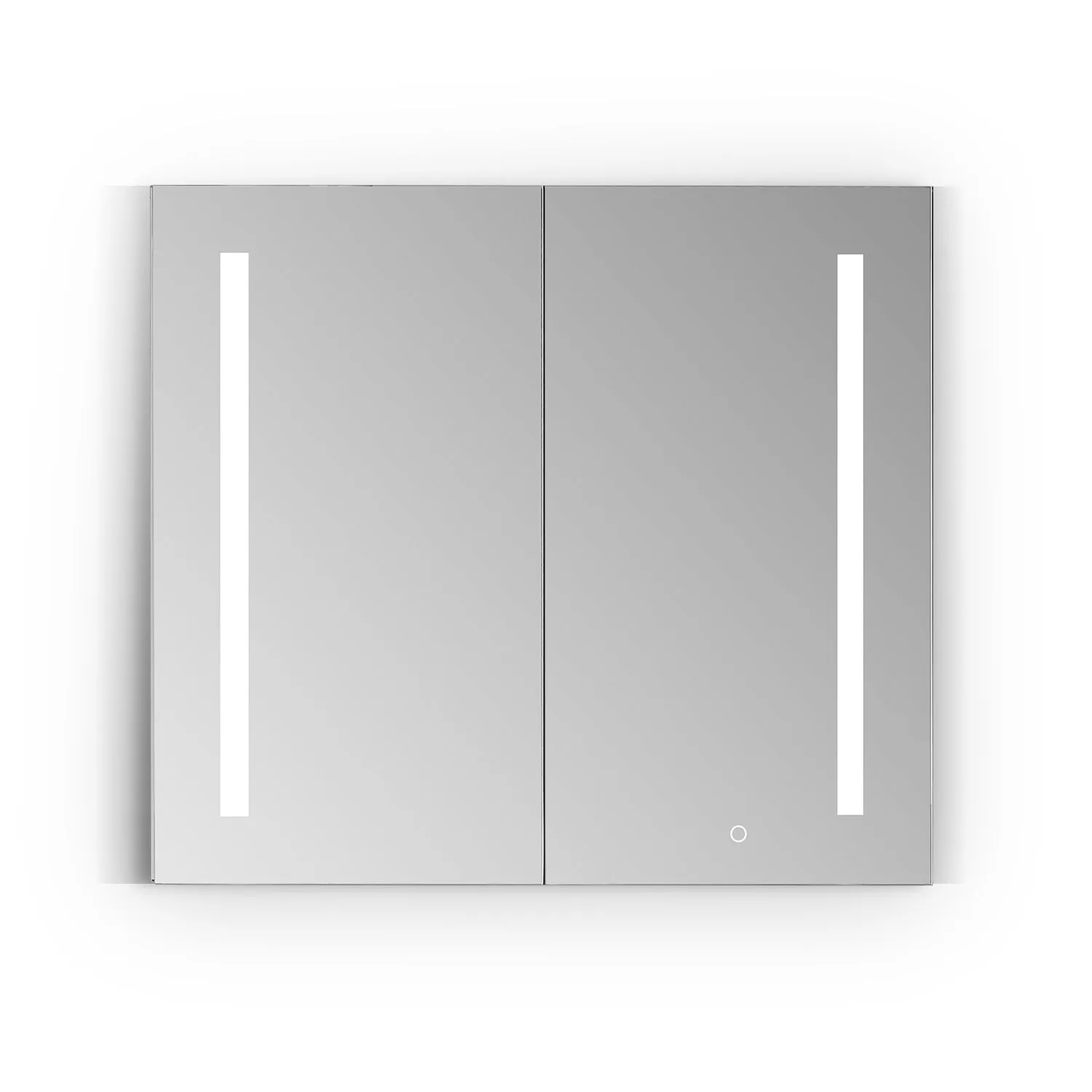 Catola Rectangle Frameless Surface-Mount/Recessed LED Lighted Bathroom Medicine Cabinet