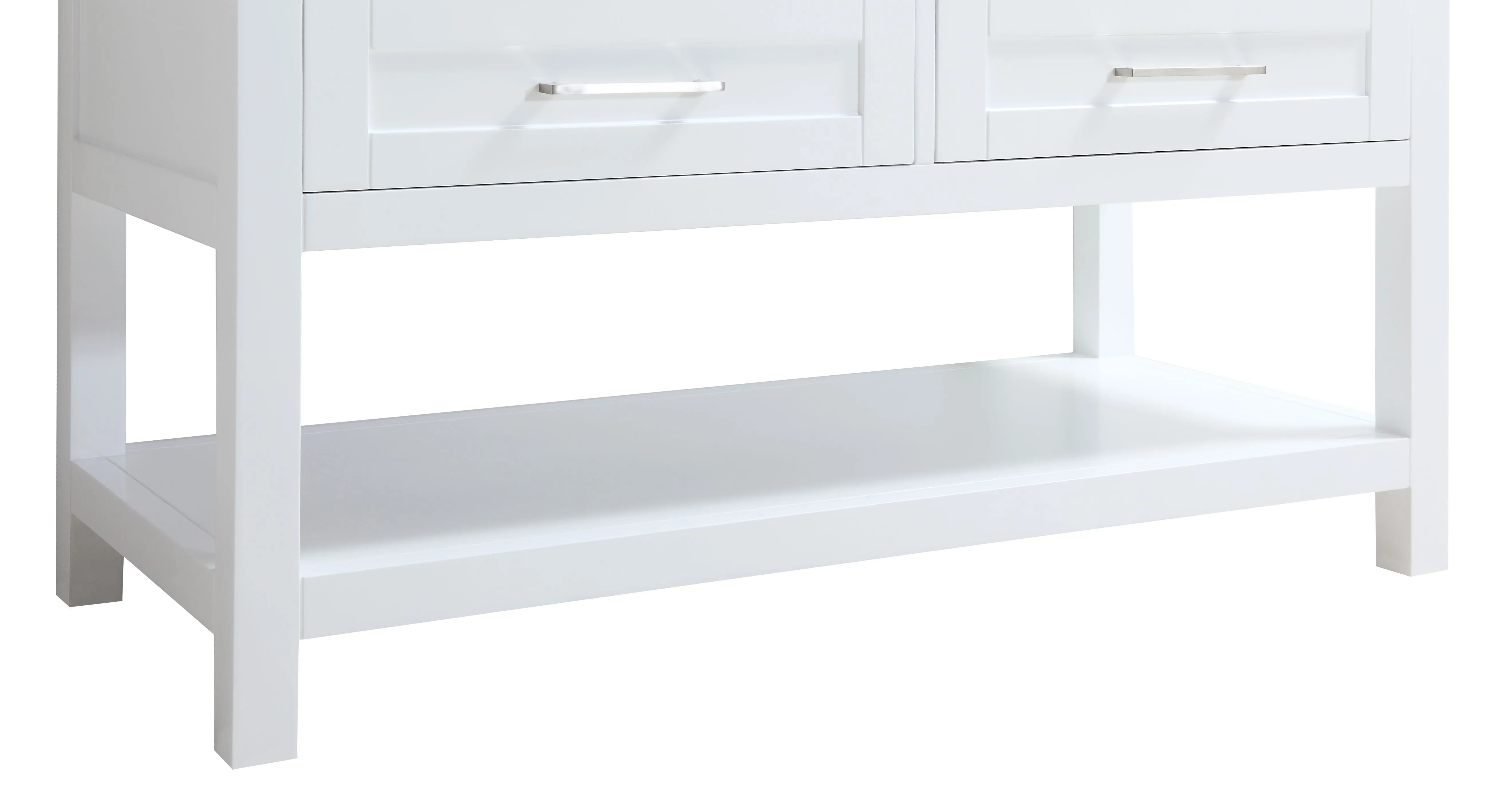 CCS301 - 48" White, Floor Standing Bathroom Vanity, White Quartz Countertop, Brushed Nickel Hardware***PICK UP ONLY ***
