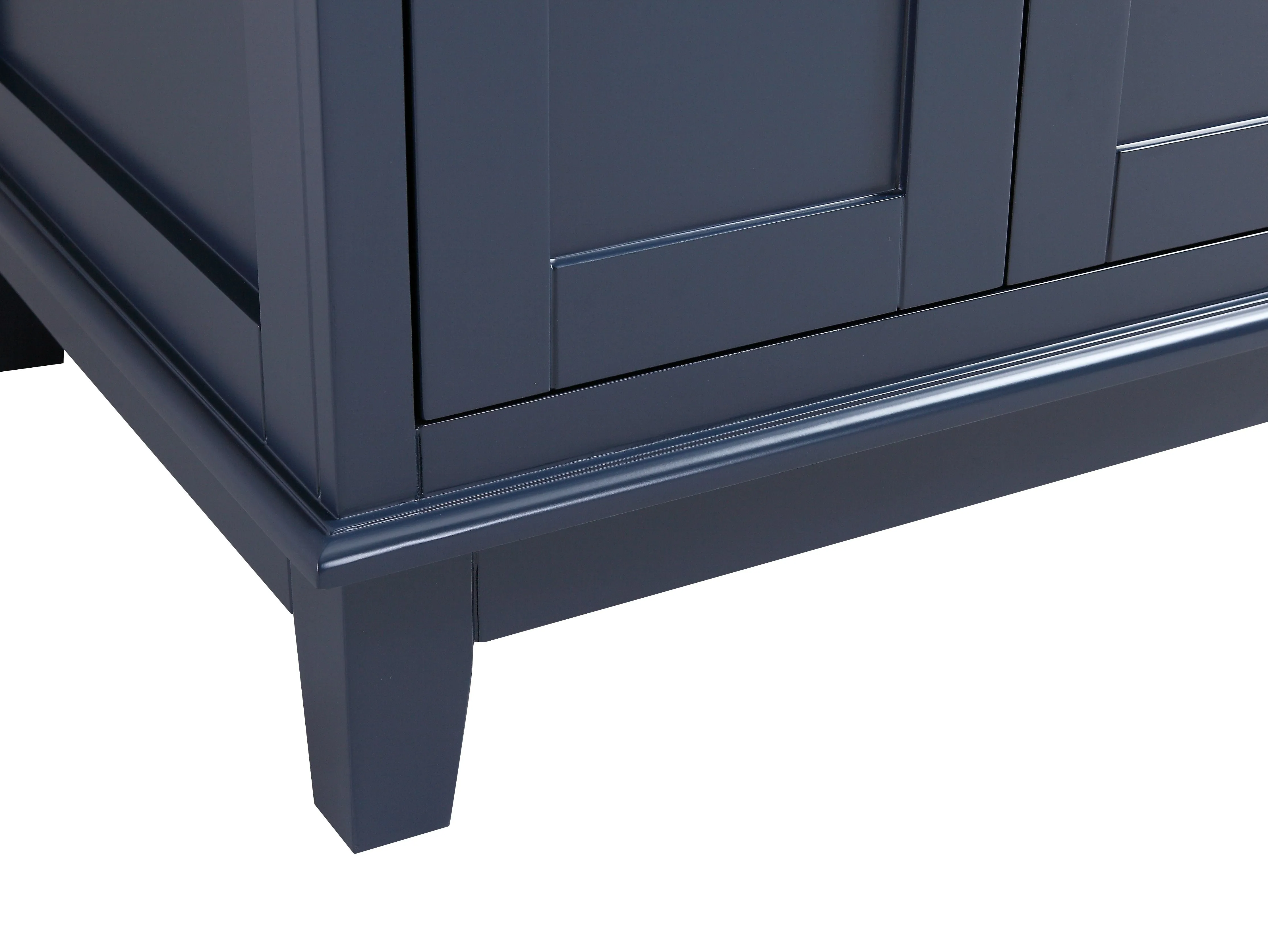 CCS501 - 36" Navy Blue, Floor Standing Bathroom Vanity, White Quartz Countertop