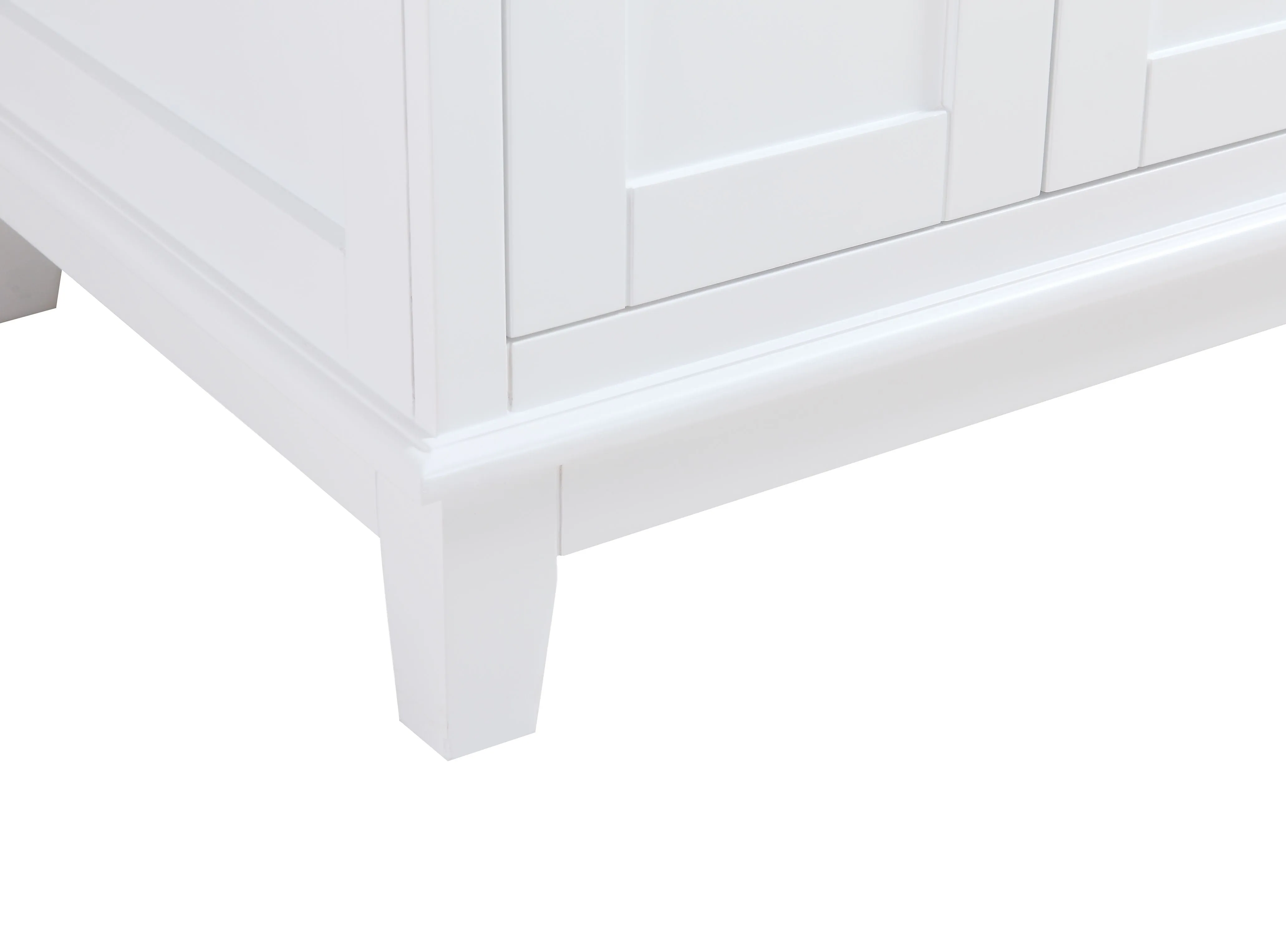 CCS501 - 36" White, Floor Standing Modern Bathroom Vanity, Calcatta Quartz Countertop