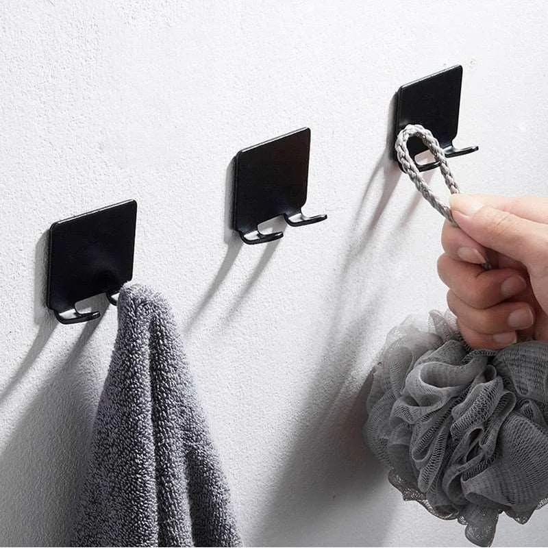 Chic Stainless Steel Razor Organizer with Waterproof Adhesive - Effortlessly Declutter Your Space