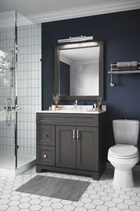 CLASSIC 36" Bathroom Vanity ,Left Side Drawers with Quartz Countertop (5 colors available)