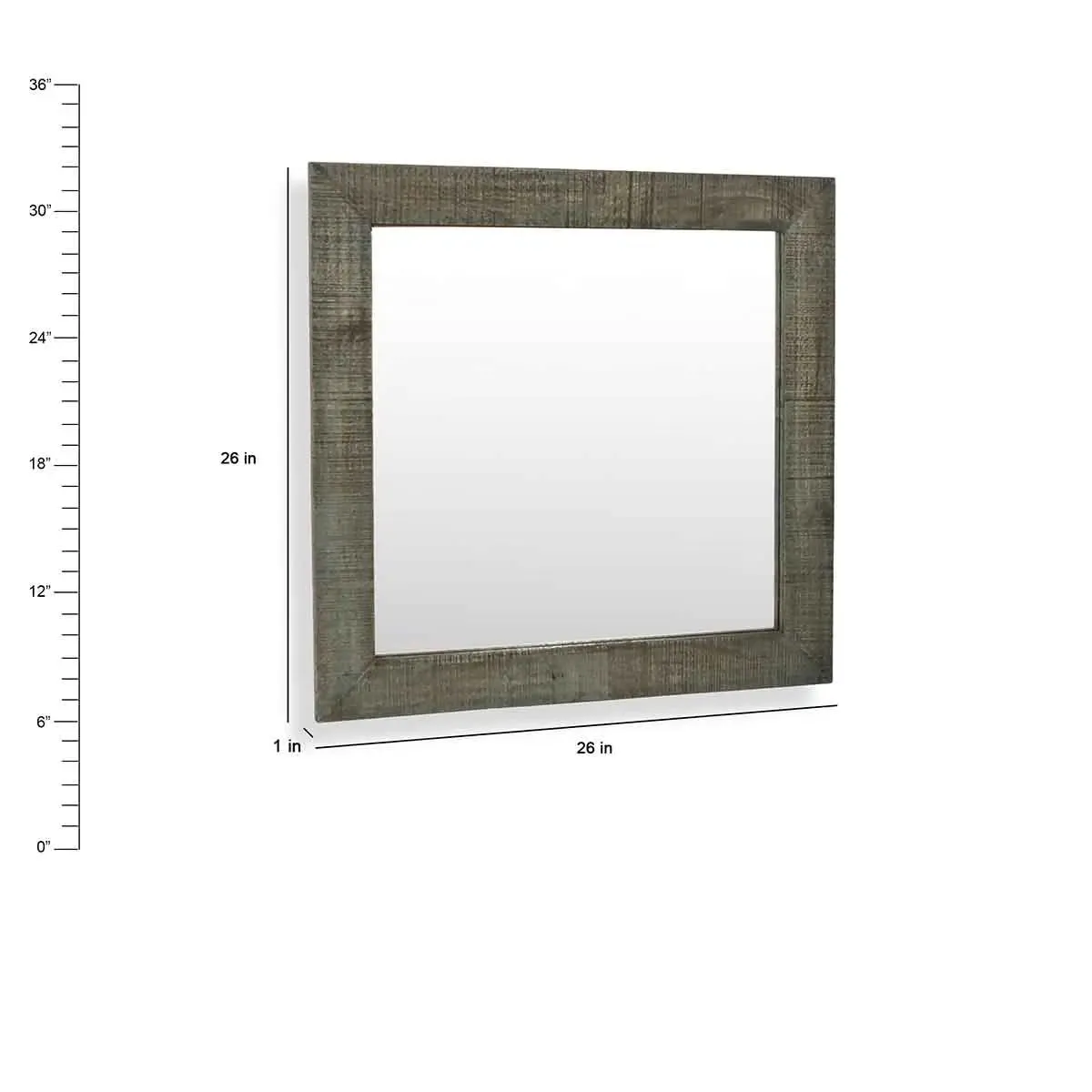 Coastal HandCrafted Bathroom Mirror 26" W X 26" H