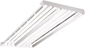 Columbia Lighting Versabay Fluorescent High Bay Fixture 4 Ft. Uses 6 T8 Lamps Narrow Beam Uplight Instant Start