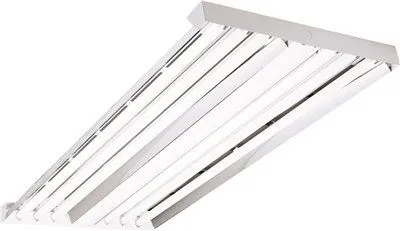 Columbia Lighting Versabay Fluorescent High Bay Fixture 4 Ft. Uses 6 T8 Lamps Narrow Beam Uplight Instant Start