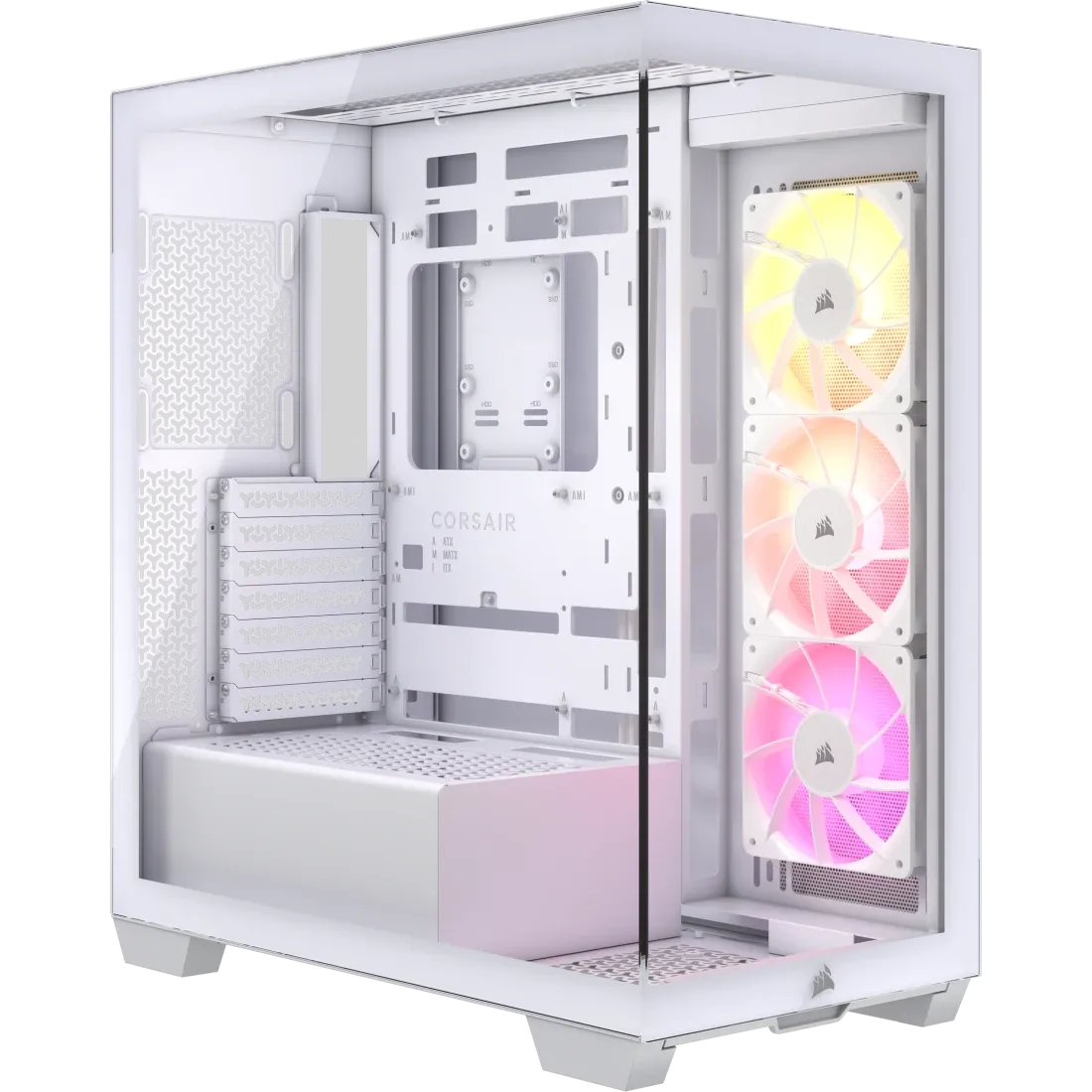 Corsair 3500X | ARGB Tempered Glass Micro Case (White/Black)