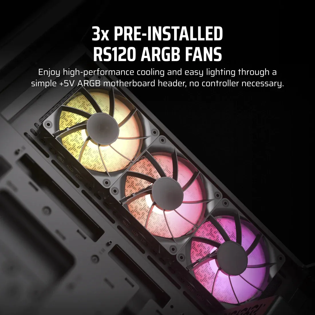 Corsair 3500X | ARGB Tempered Glass Micro Case (White/Black)