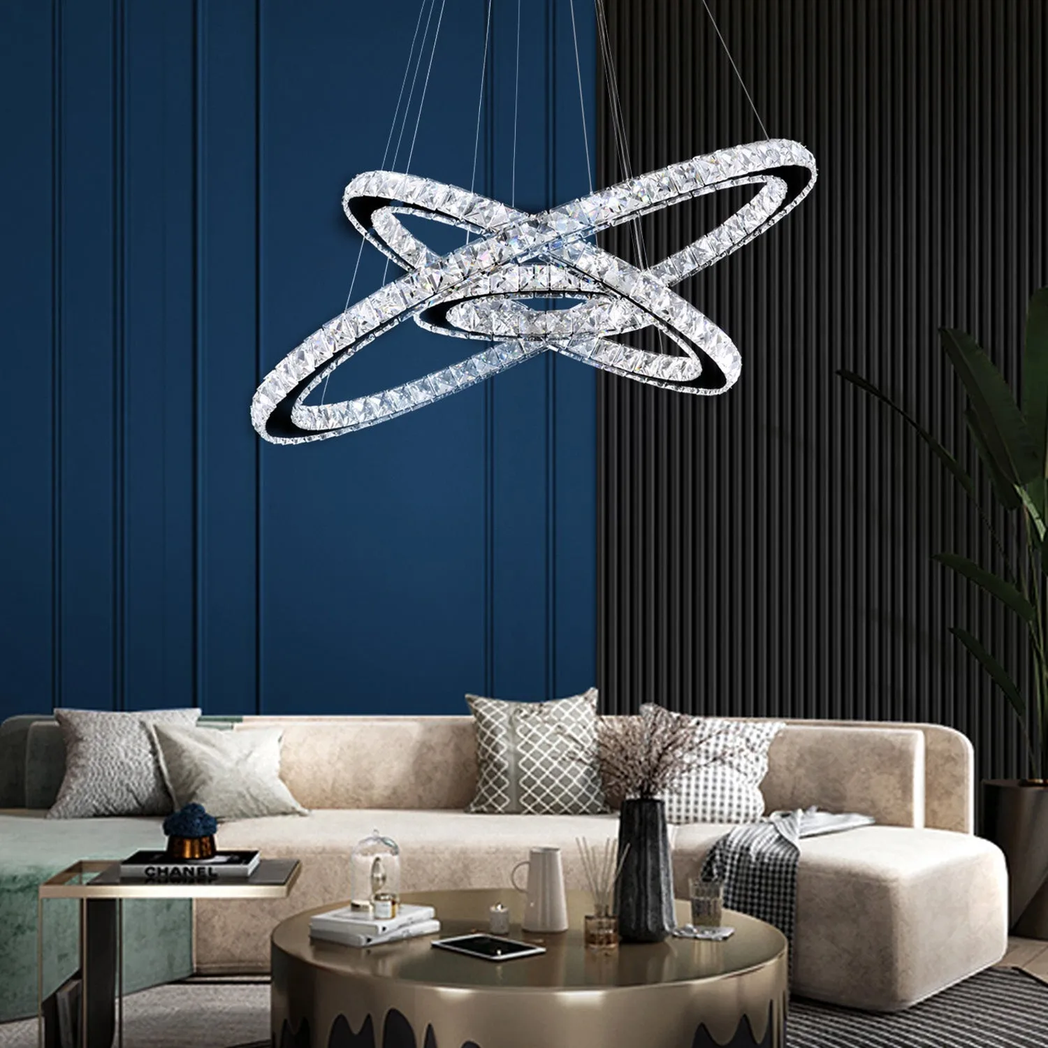 Crystal Ring Chandelier