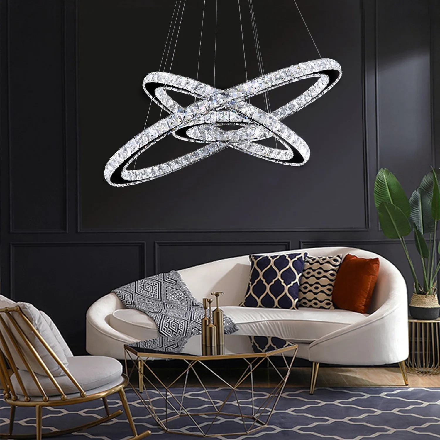 Crystal Ring Chandelier
