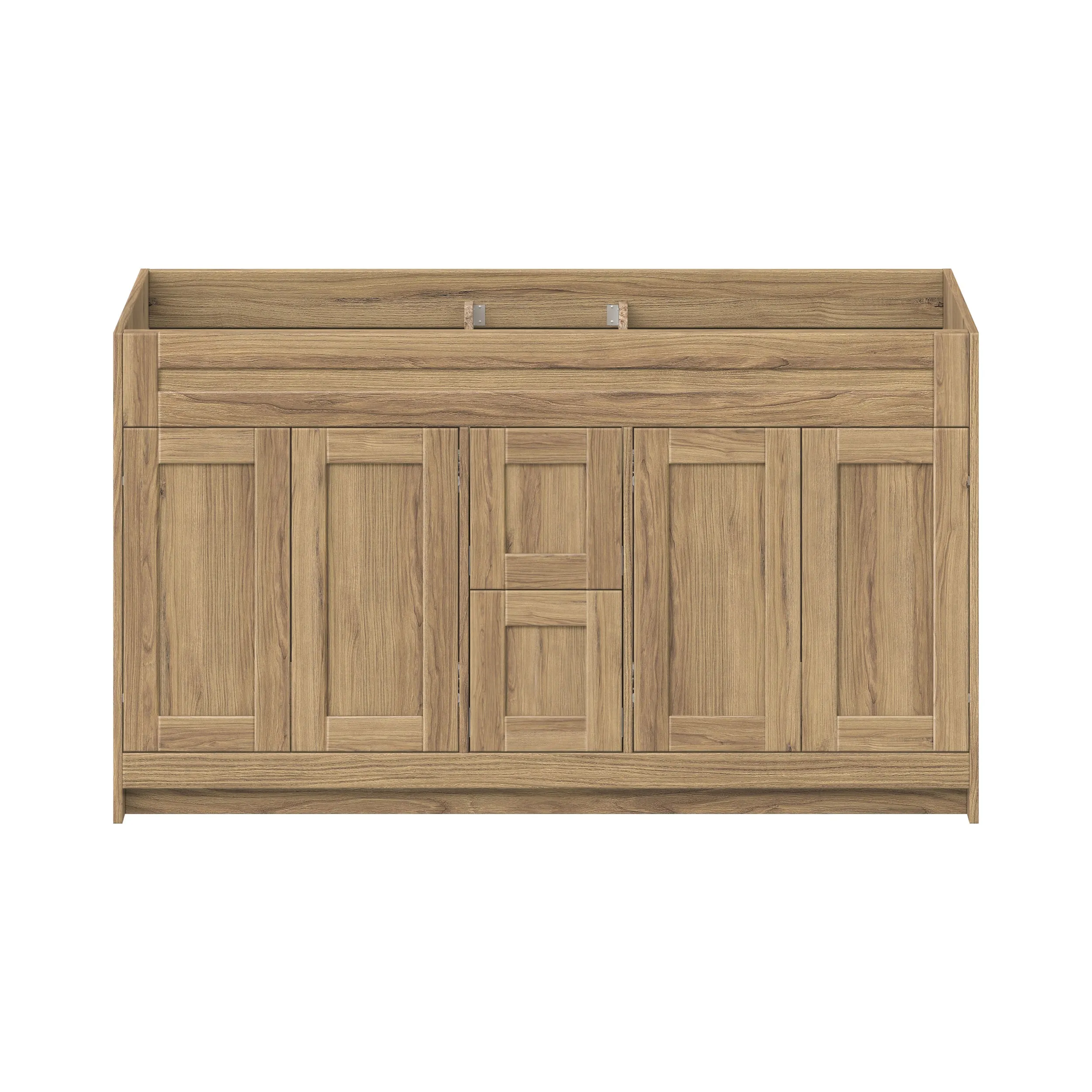 Daisy - 60"Double sink Vintage Oak Bathroom Vanity with Quartz top