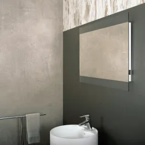 DAX Rectangle LED Light Bathroom Vanity Mirror with Rocker Switch, Wall Mount, Aluminum Frame, 35-7/16 x 23-5/8 x 1-1/2 Inches (DAX-DL36)