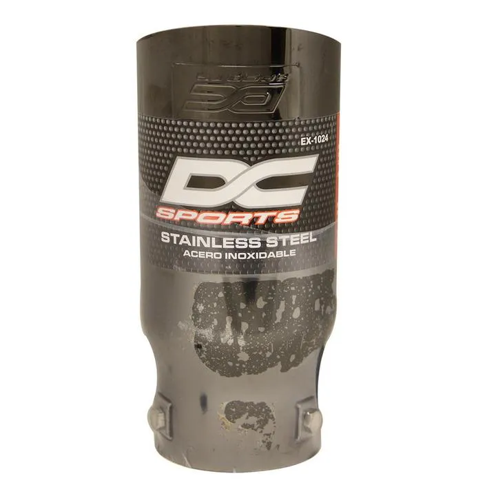 DC Sports 2.875" Omega Black Stainless Steel Exhaust Slant Cut Tip - EX-1024