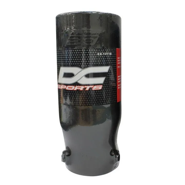 DC Sports 3.75" x 9" DC Sports Stainless Steel Bolt-On Muffler Straight Tip - Polish or Black