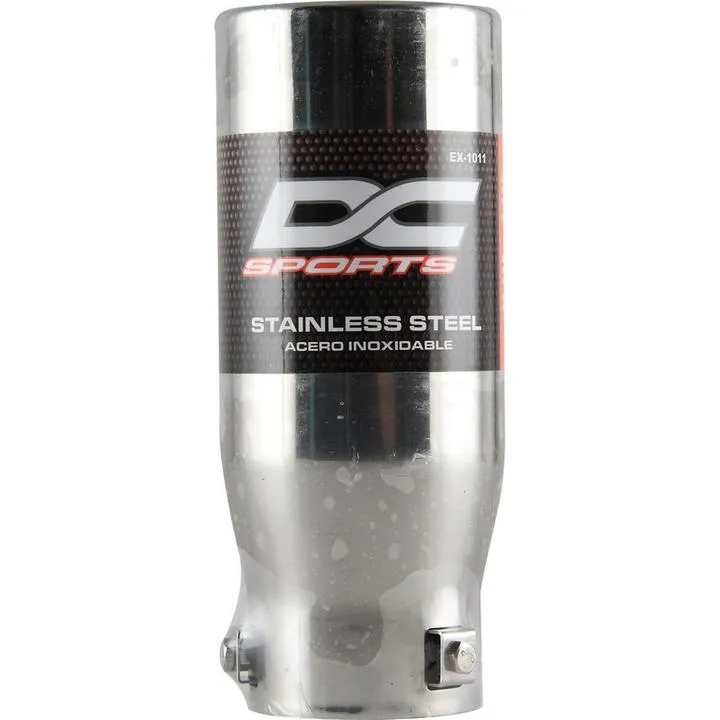DC Sports 3.75" x 9" DC Sports Stainless Steel Bolt-On Muffler Straight Tip - Polish or Black