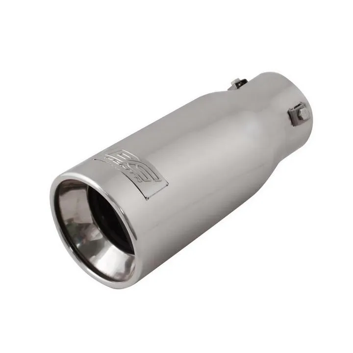 DC Sports 3.75" x 9" DC Sports Stainless Steel Bolt-On Muffler Straight Tip - Polish or Black