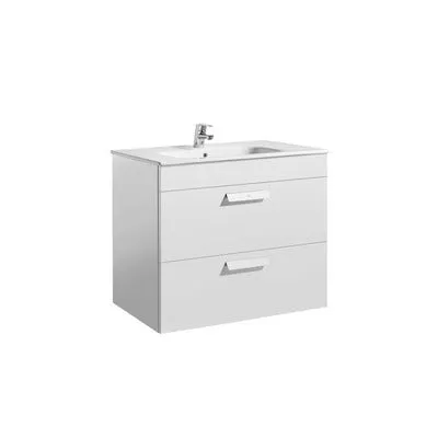 Debba Unik 2 Drawer Wall Hung 800mm Bathroom Vanity Unit - All Colours