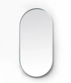 Deep Frame Pod Mirror - White