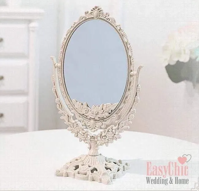 Double-Sided Ornate Vanity Mirror