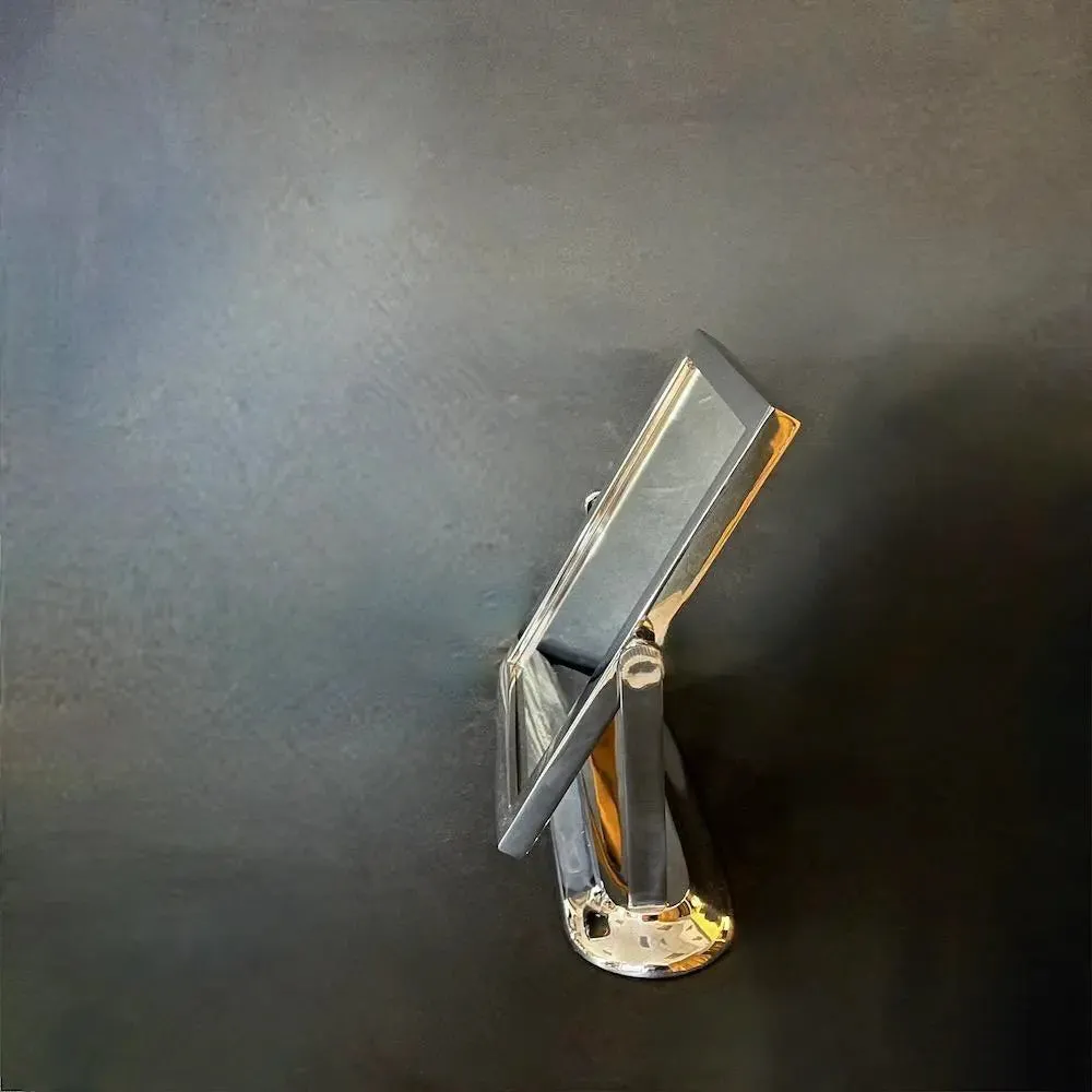 Double Vanity Mirror - Adjustable mirror in nickel, two sides
