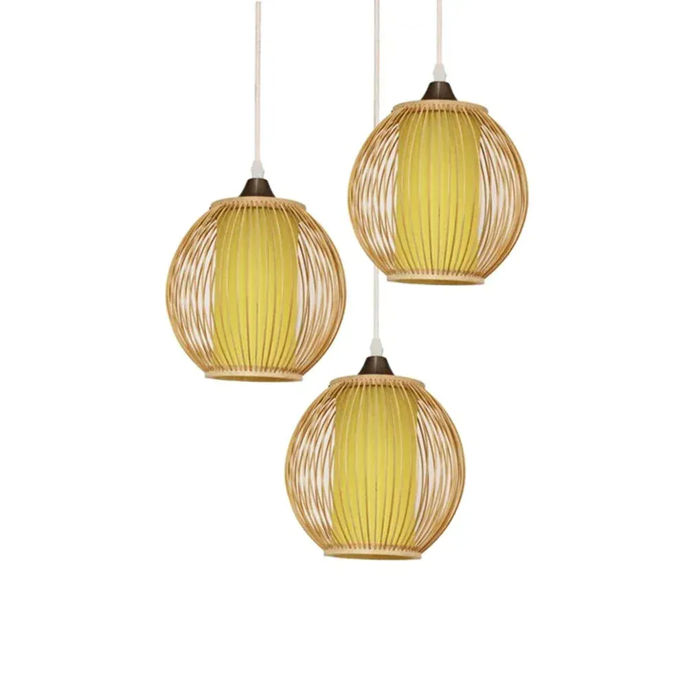 E27 Chandelier Staircase Loft Villa Creative American Bamboo Cage Attic Pick High Living Room Decoration Lamps