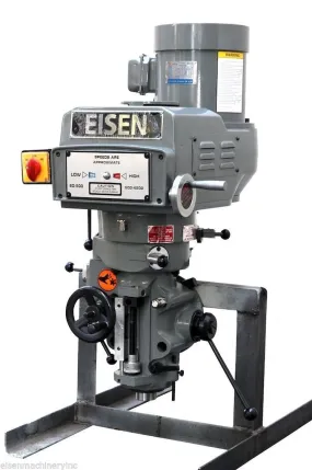 Eisen S-2AH-1PHASE milling machine head, R8 taper, 2 HP, 220V, 1-phase