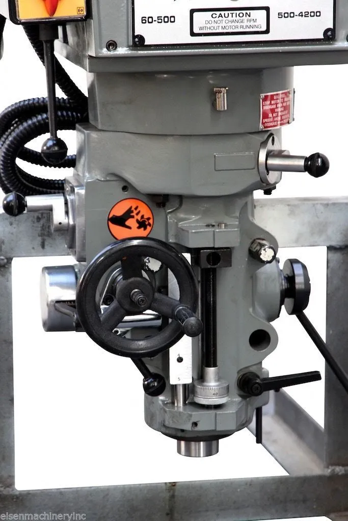Eisen S-2AH-1PHASE milling machine head, R8 taper, 2 HP, 220V, 1-phase