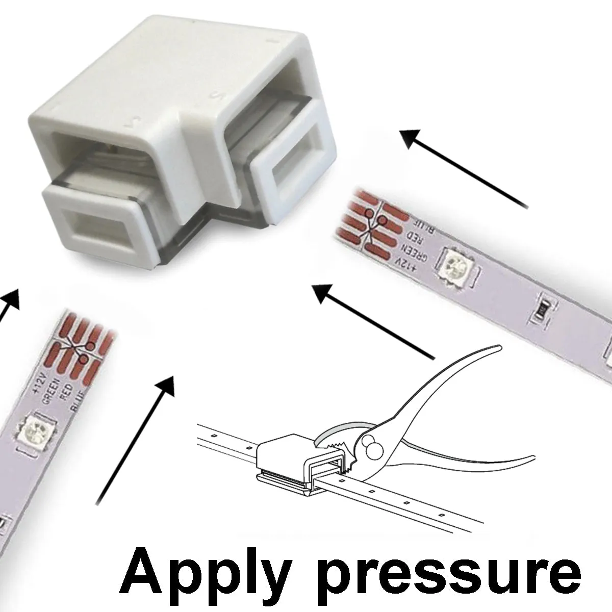 ELED0009 LED Strip Light 90° Connector