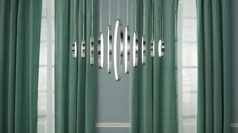 ET2 E22716 Hoops 11-lt LED Linear Pendant