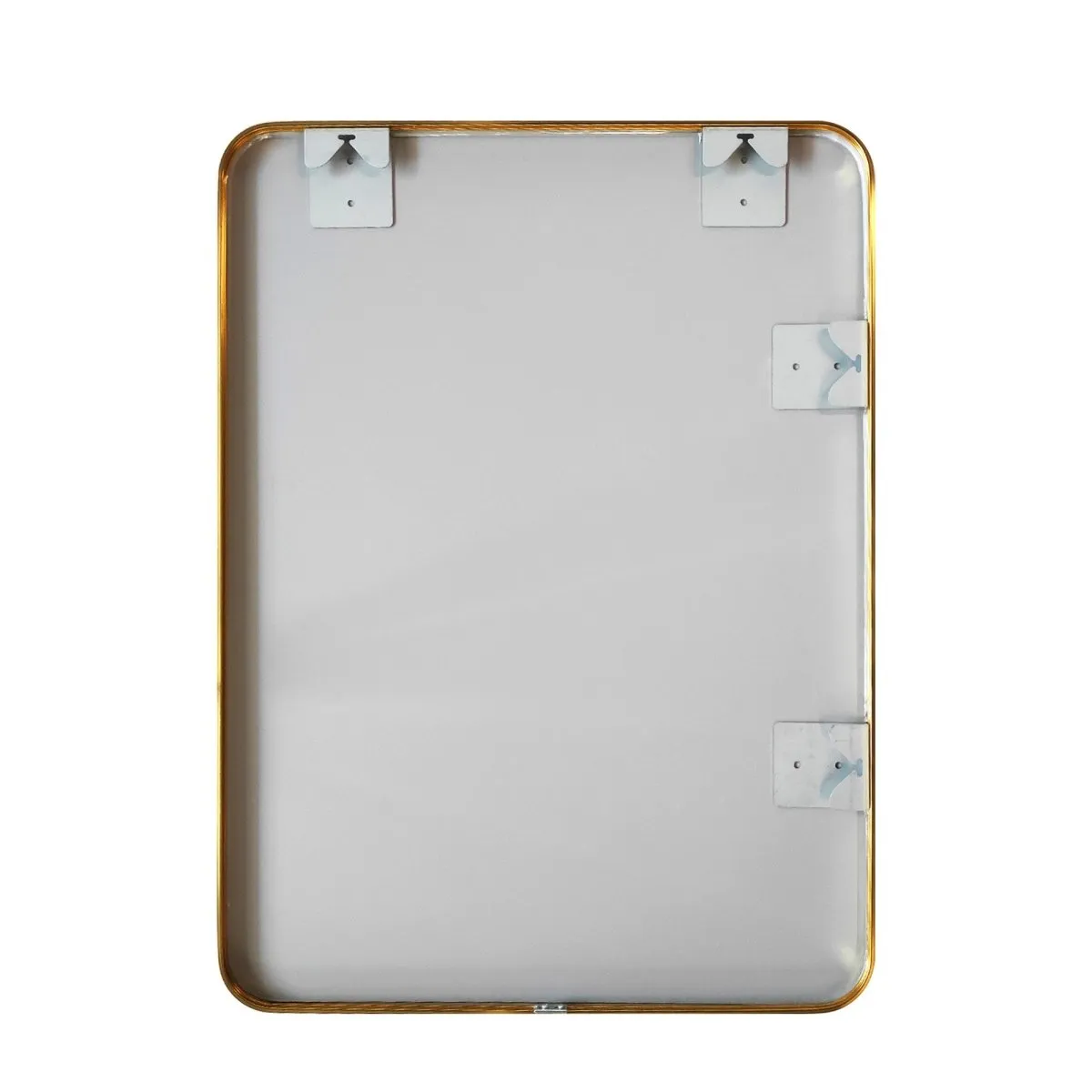 ExBrite 32 " W x 24 " H Gold Bathroom Mirror for Wall Vanity Mirror