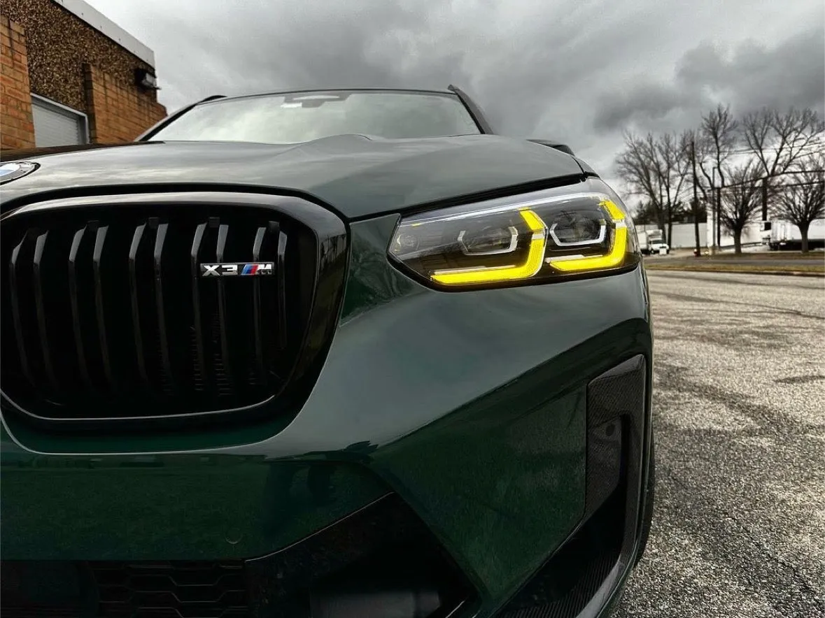 F97 X3M F98 X4M G01 X3 CSL Yellow Headlight DRL Upgrade (2018 - 2022  LED Only)