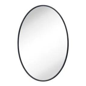 Farmhouse Oval Metal Framed Bathroom Mirror Wall Mounted Bathroom Vanity Mirror