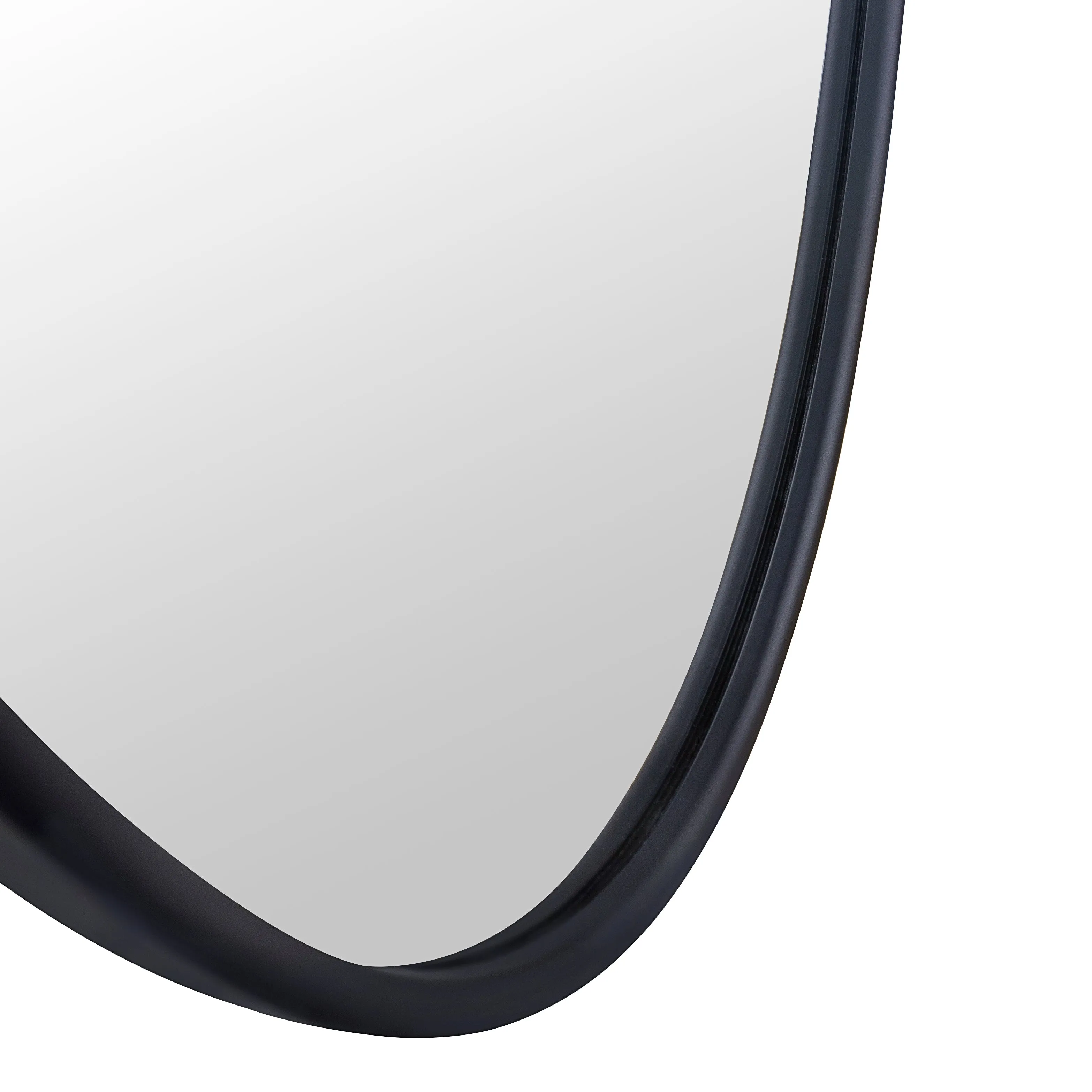 Farmhouse Oval Metal Framed Bathroom Mirror Wall Mounted Bathroom Vanity Mirror
