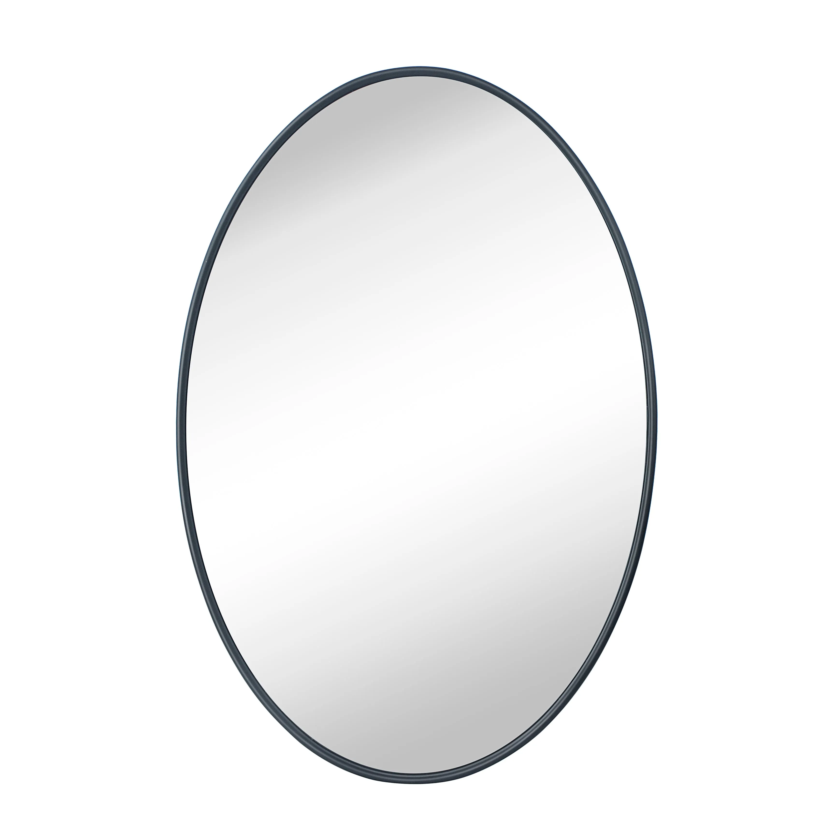 Farmhouse Oval Metal Framed Bathroom Mirror Wall Mounted Bathroom Vanity Mirror