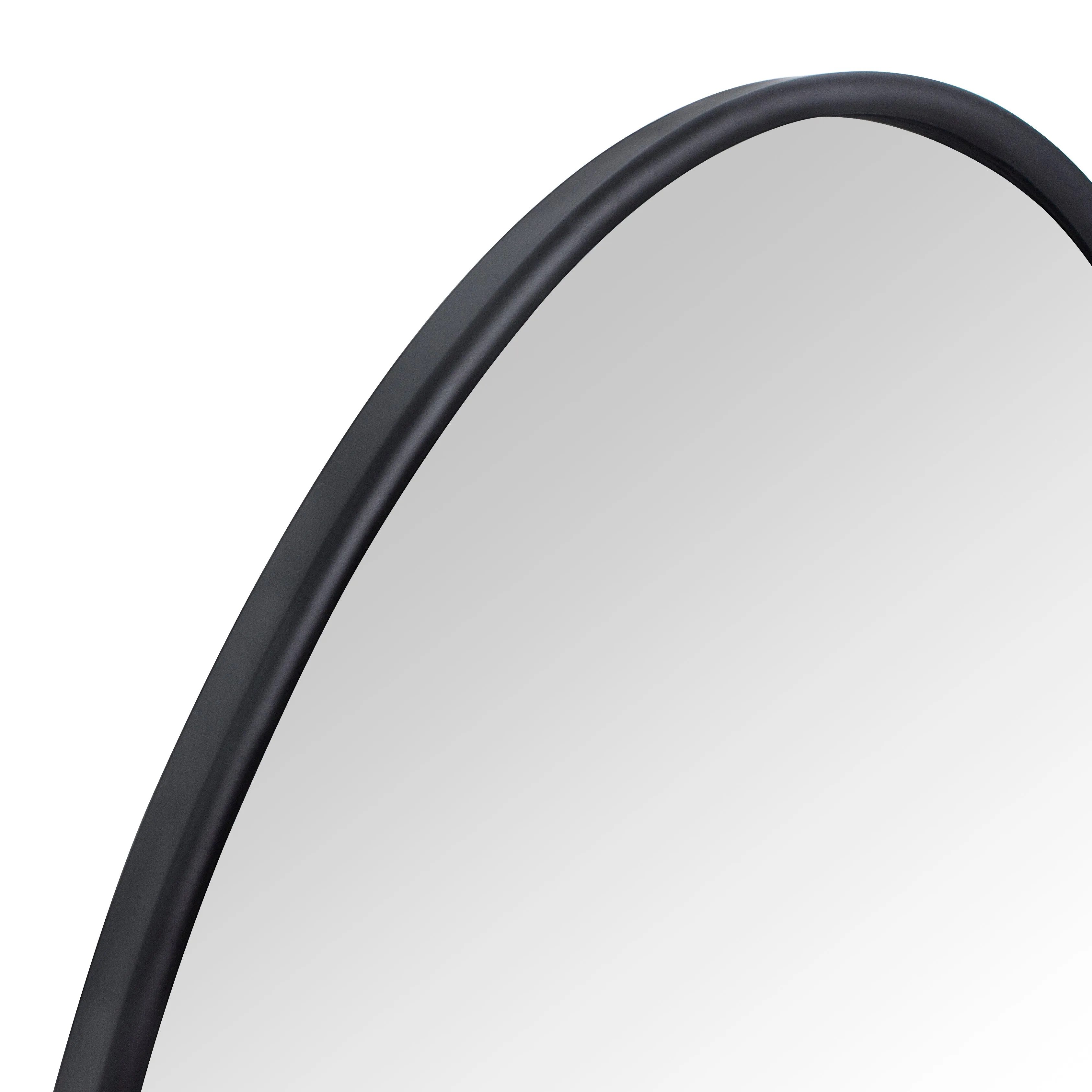 Farmhouse Oval Metal Framed Bathroom Mirror Wall Mounted Bathroom Vanity Mirror