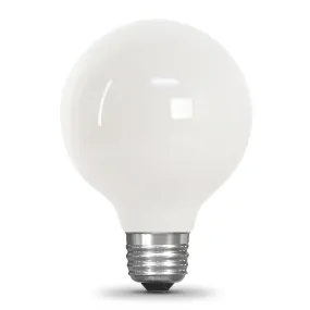 Feit Electric 40W Replacement G25 Soft White Dimmable White Enhance Glass Filament Globe LED (3-Pack)