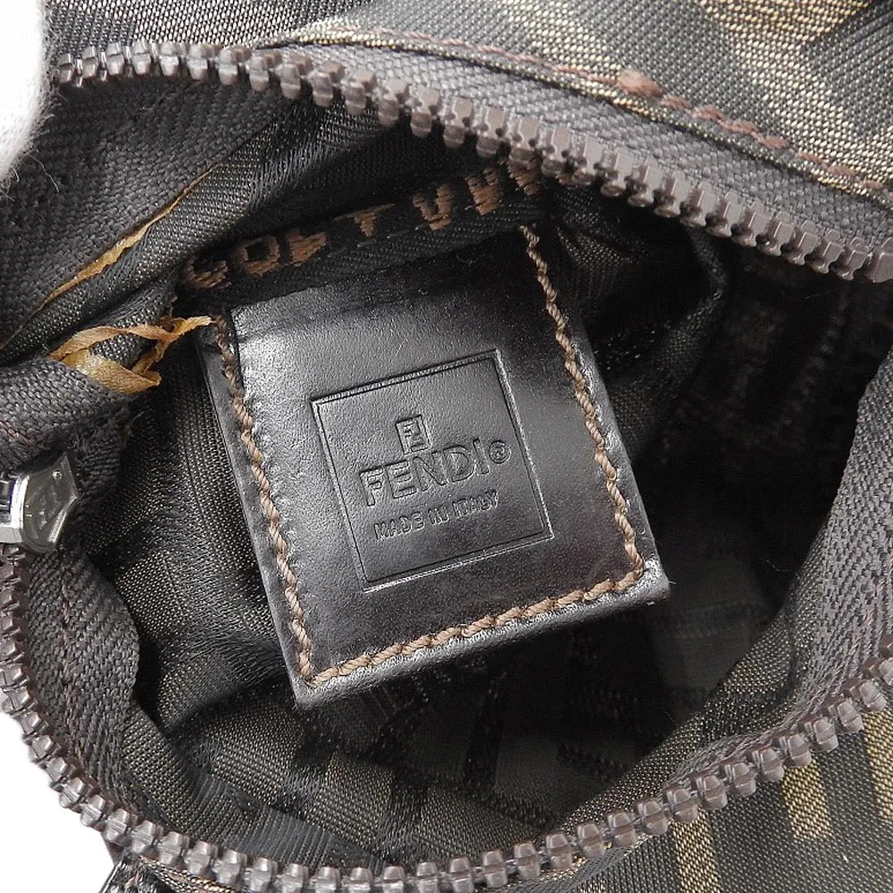 Fendi Canvas Pouch Brown